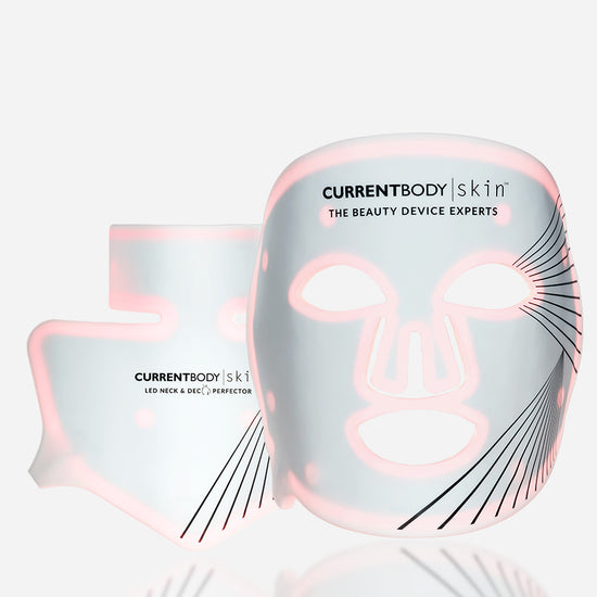 CurrentBody Skin LED 光療臉部頸胸美容組合 (含臉部面膜儀+胸頸美容儀,價值21300元)