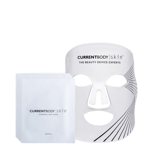CurrentBody Skin LED 光療面膜儀 + CurrentBody Skin 水凝膠面膜 (5入)