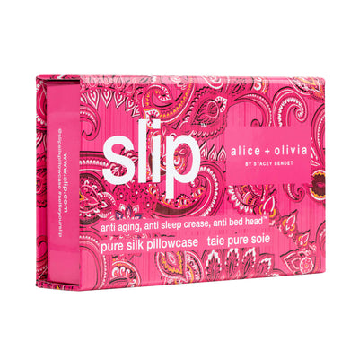 slip® x Alice + Olivia Pure Silk Queen Pillowcase - Spring Paisley