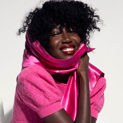 slip® Alice + Olivia Pure Silk Spring Time Hair Wrap