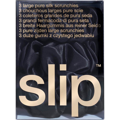 slip® Pure Silk Scrunchies - Black
