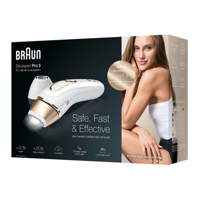 Packing for the Braun Silk-Expert Pro 5 PL5124 IPL Hair Removal Device