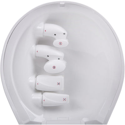 Close up of the 3 Roll Heads and 2 Lift Heads fitted into the lid of the Wellbox 'S' Slimming & Anti-Ageing Device