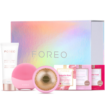 FOREO  洗臉美膚儀粉色組合 (含LUNA 4 ＋UFO 2，價值13747元)
